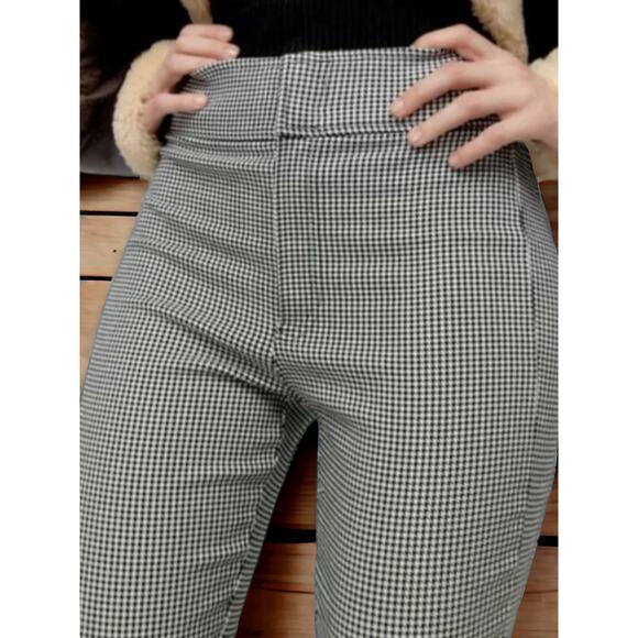 NWT - ZARA Houndstooth High Rise Leggings Size: XS - Picture 2 of 6